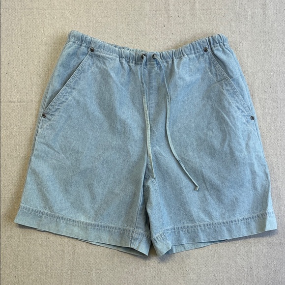 Liz Claiborne Pants - Liz Claiborne Light Blue Denim Drawstring Shorts